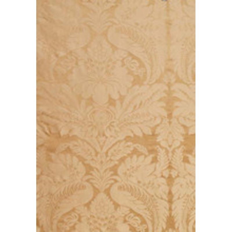 Schumacher Fabric Bennet Silk Damask Travertine 63733
