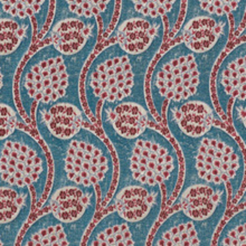 Schumacher Fabric Persephone Peacock 72000