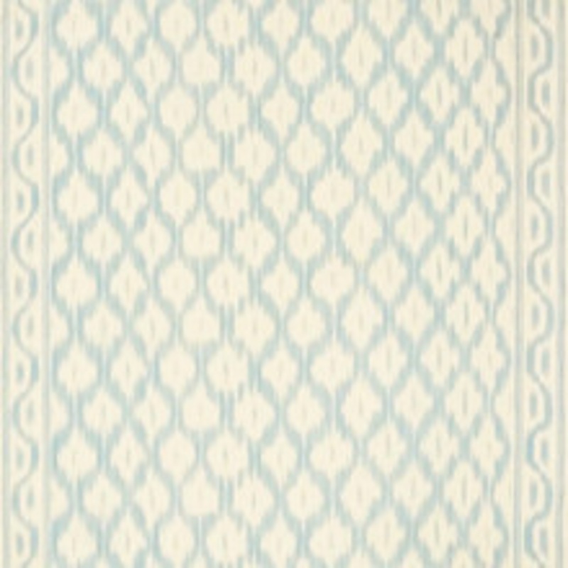 Schumacher Fabric Santa Monica Ikat China Blue 176501