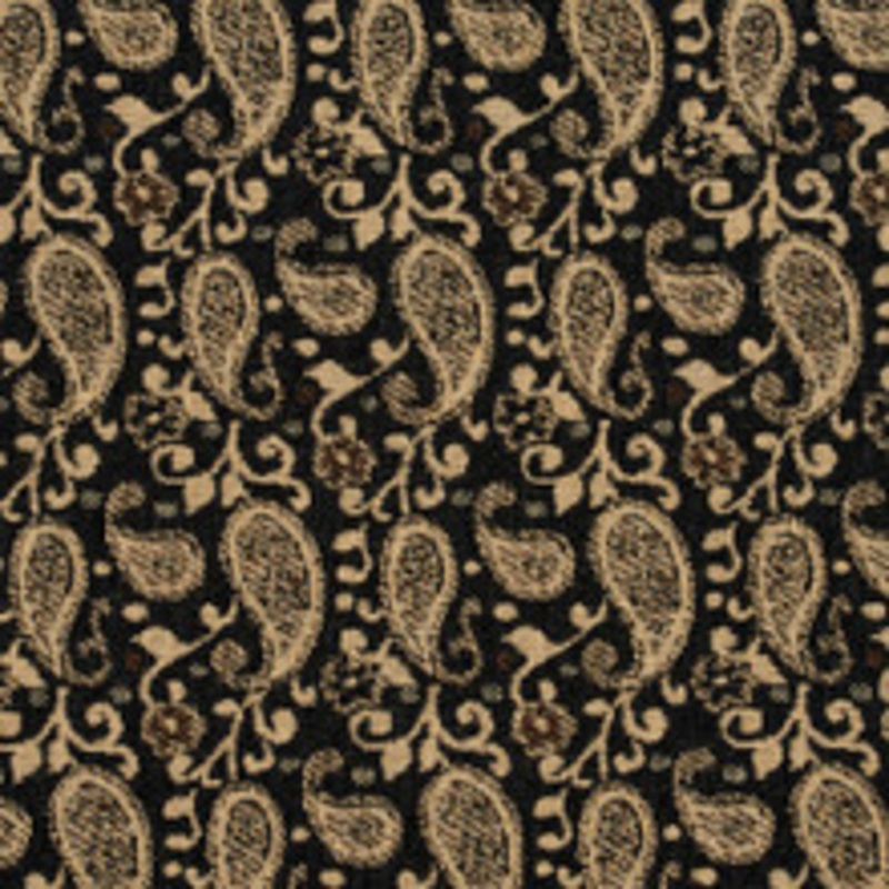 Charlotte Fabric 5847 Espresso Paisley