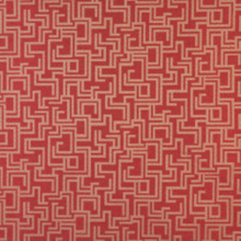 Charlotte Fabric 6638 Ruby/Geometric