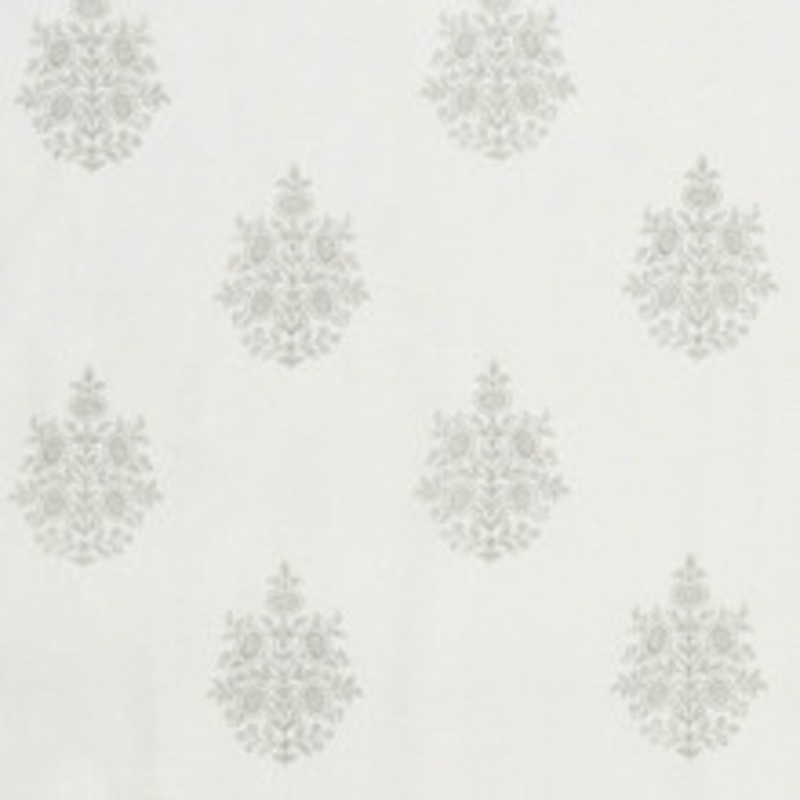 Schumacher Fabric Asara Flower Sheer Grey 178370
