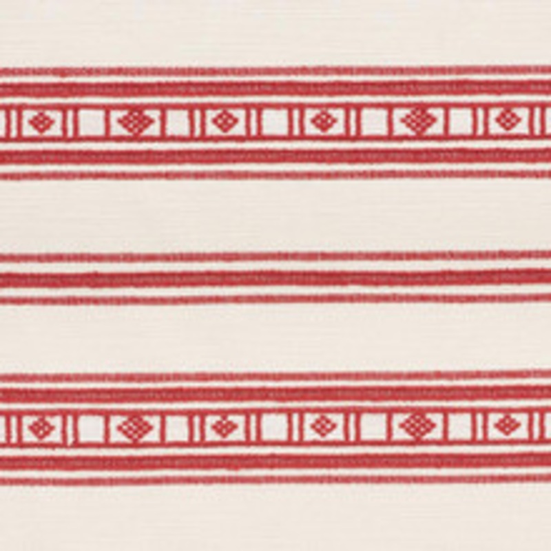 Schumacher Fabric Buena Vista Red 74480