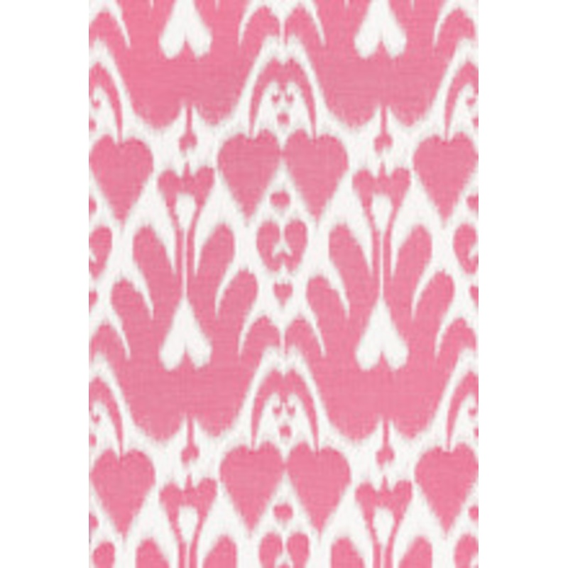 Schumacher Fabric Lela Cotton Ikat Berry 68583