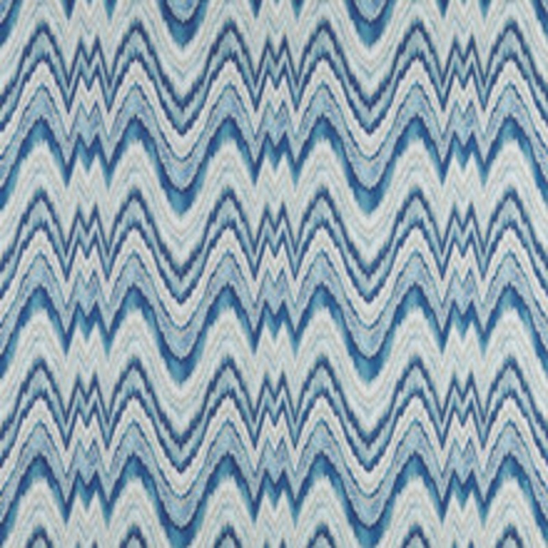 Schumacher Fabric Valkyrie Flame Stitch Delft 68940