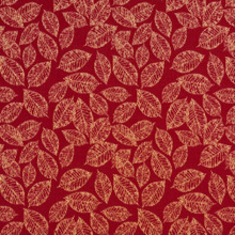 Charlotte Fabric 2625 Crimson/Leaf