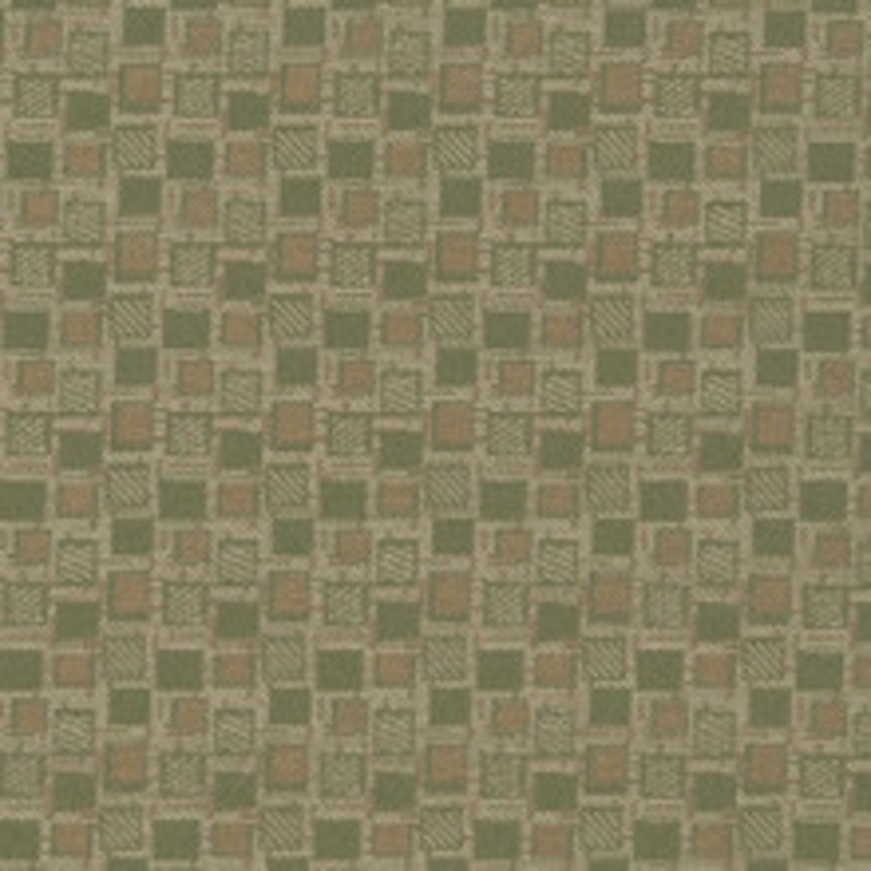 Charlotte Fabric D926 Squares/Sage