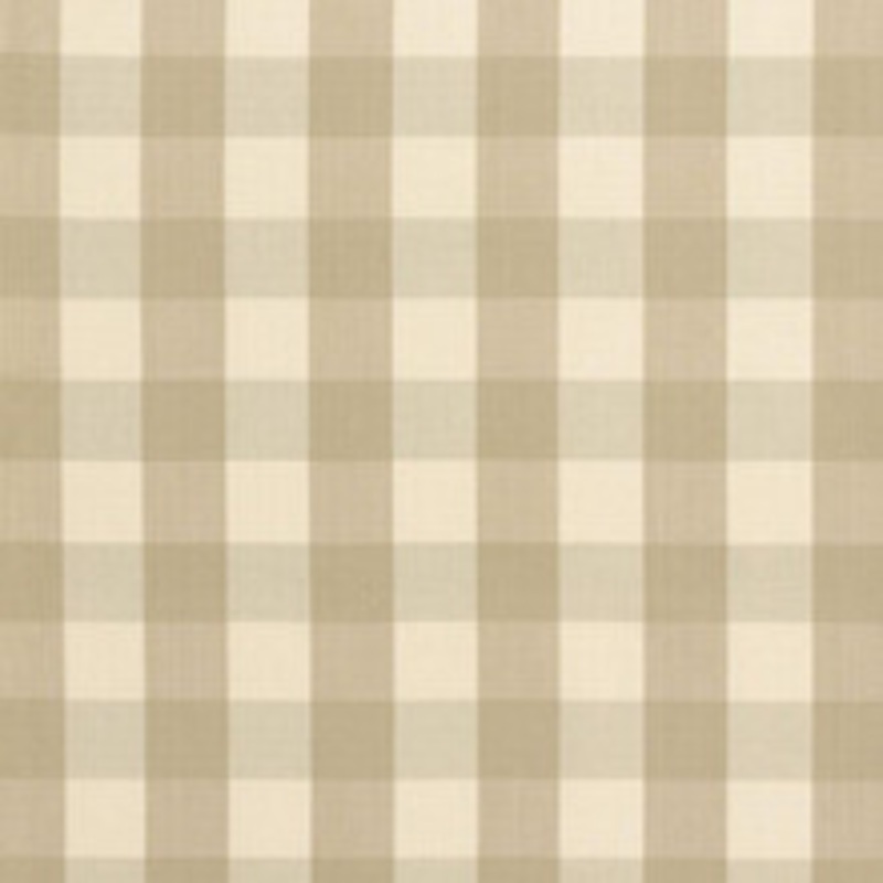 Schumacher Fabric Camden Cotton Check Beige 63031