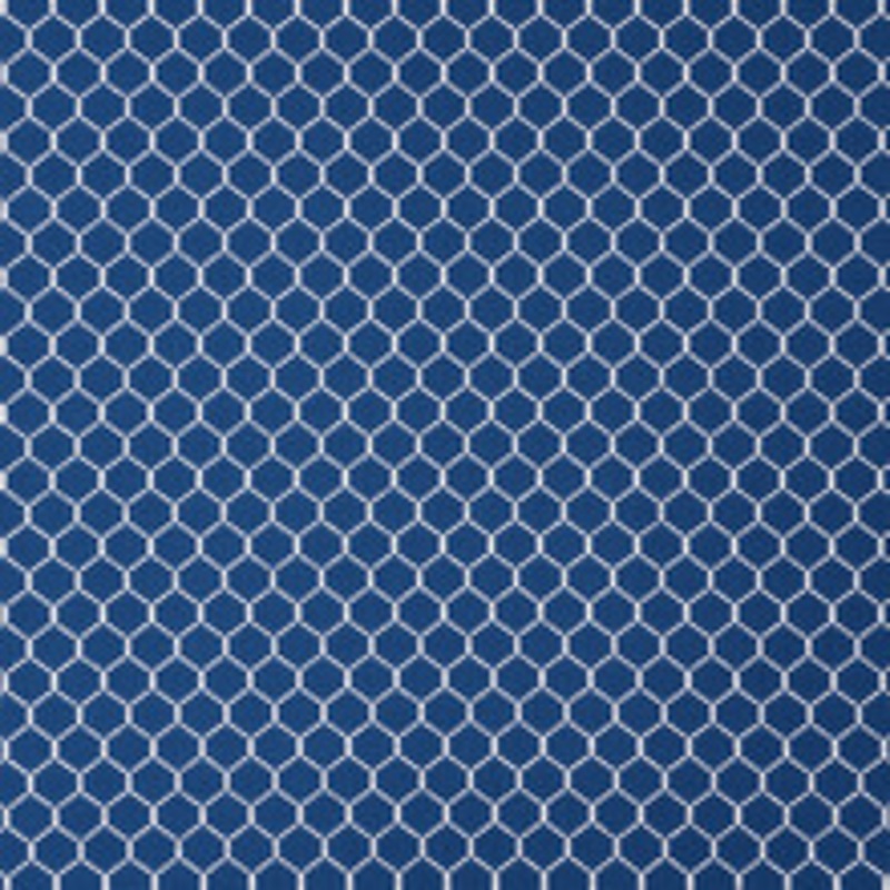 Schumacher Fabric Fishnet Marine 73093