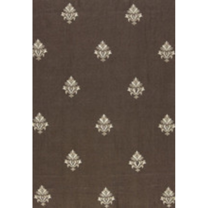 Schumacher Fabric Lorenzo Embroidery Coffee Bean 64722