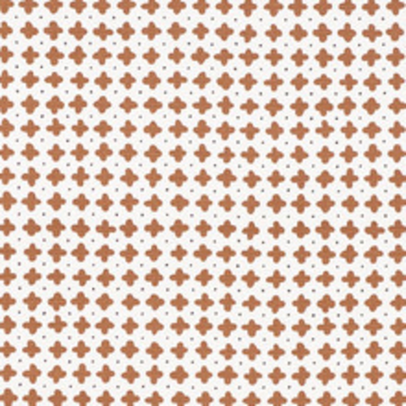 Schumacher Fabric Polka Brown 178242