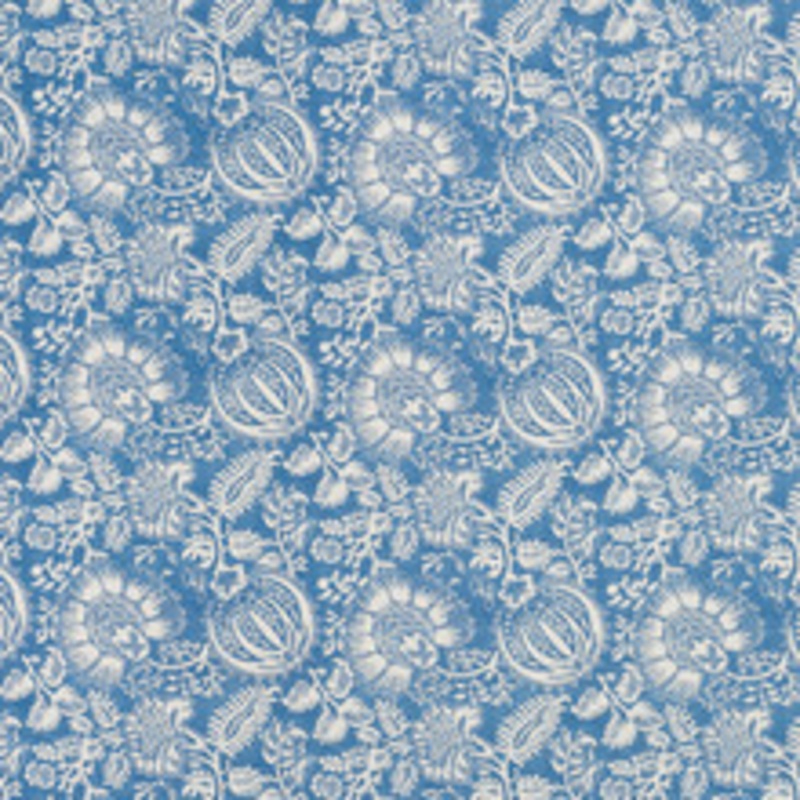 Schumacher Fabric Pomegranate Print Indigo 177690