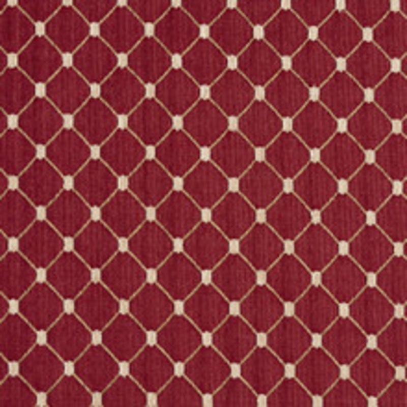 Charlotte Fabric 2652 Crimson/Diamond