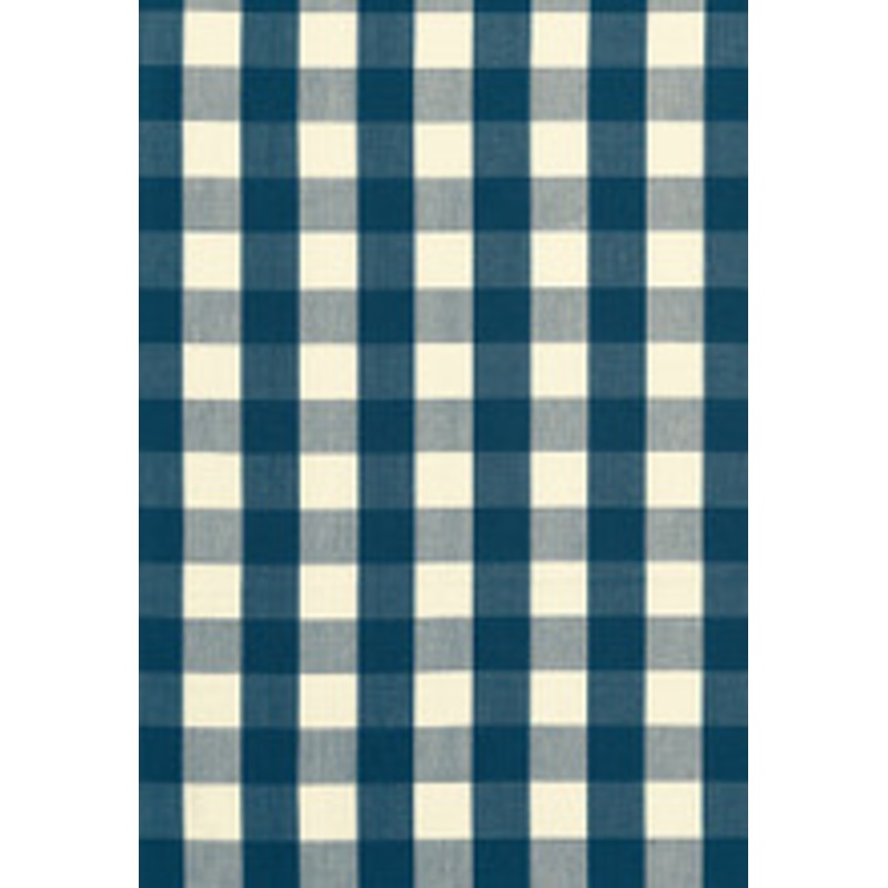 Schumacher Fabric Camden Cotton Check Indigo 63039