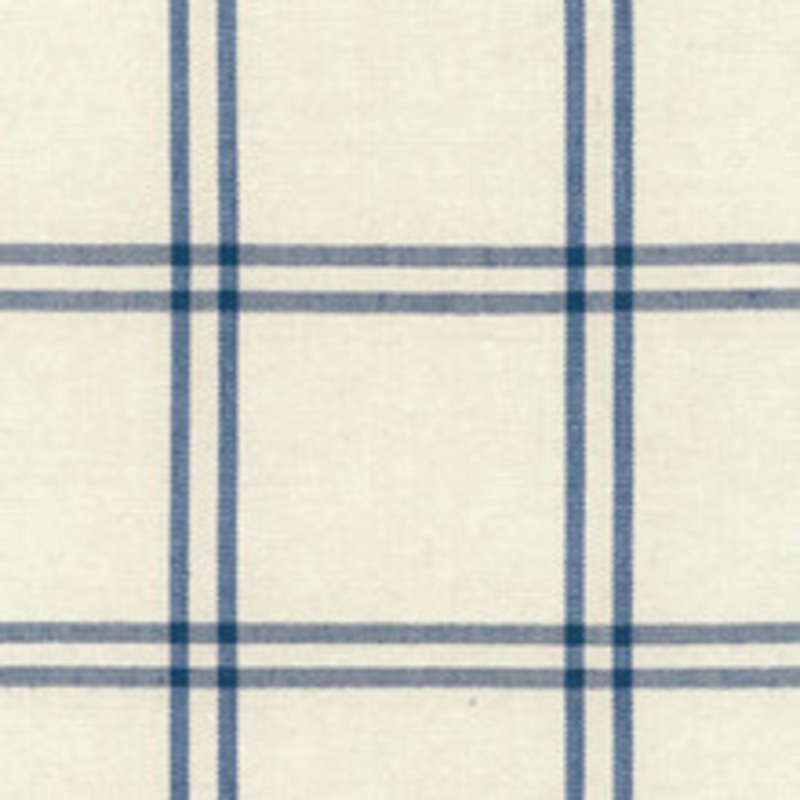 Schumacher Fabric Luberon Plaid Indigo 55715