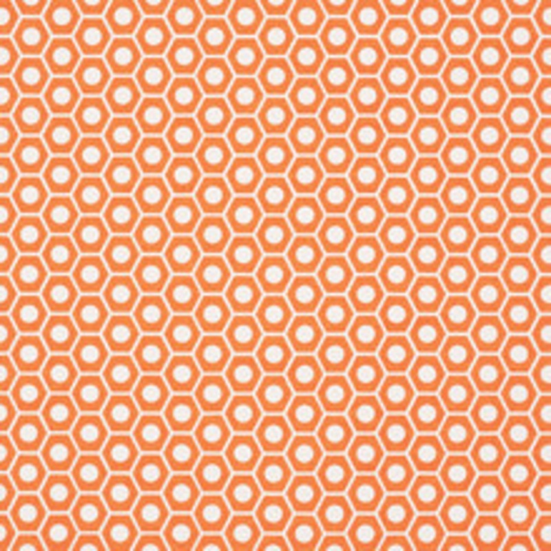 Schumacher Fabric Queen B Orange 177073