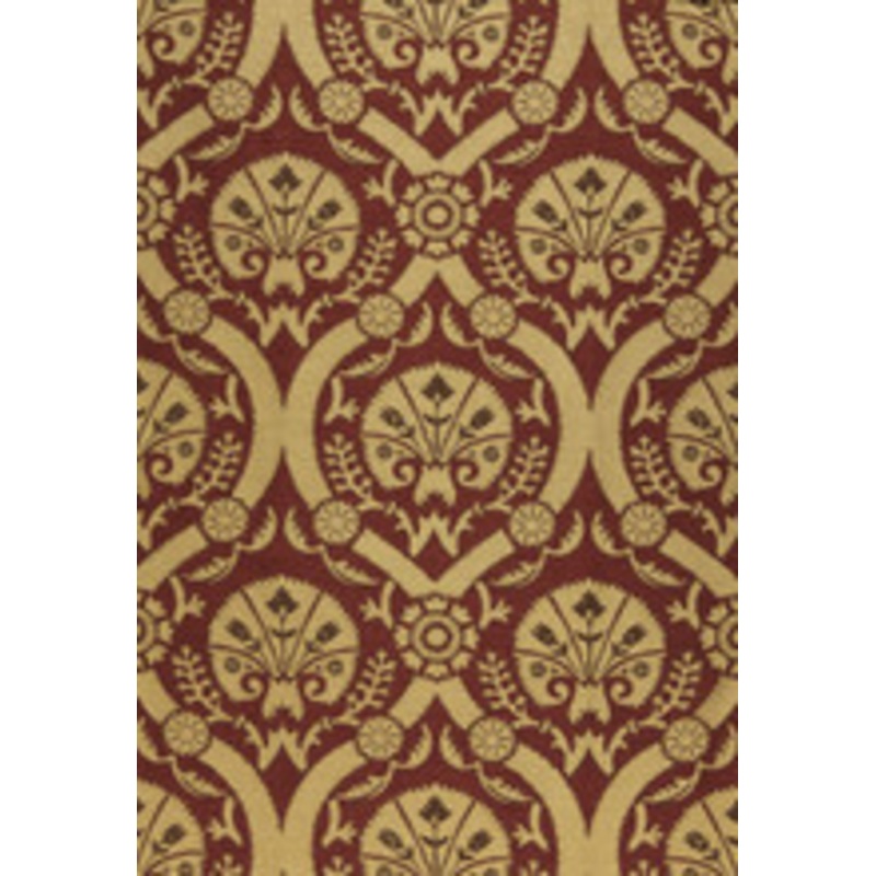 Schumacher Fabric Taza Damask Spice 65771