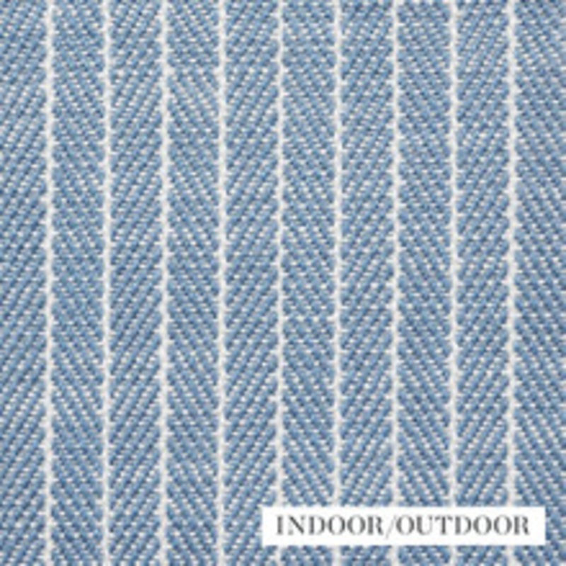 Schumacher Fabric Garter Stripe Sky 76671