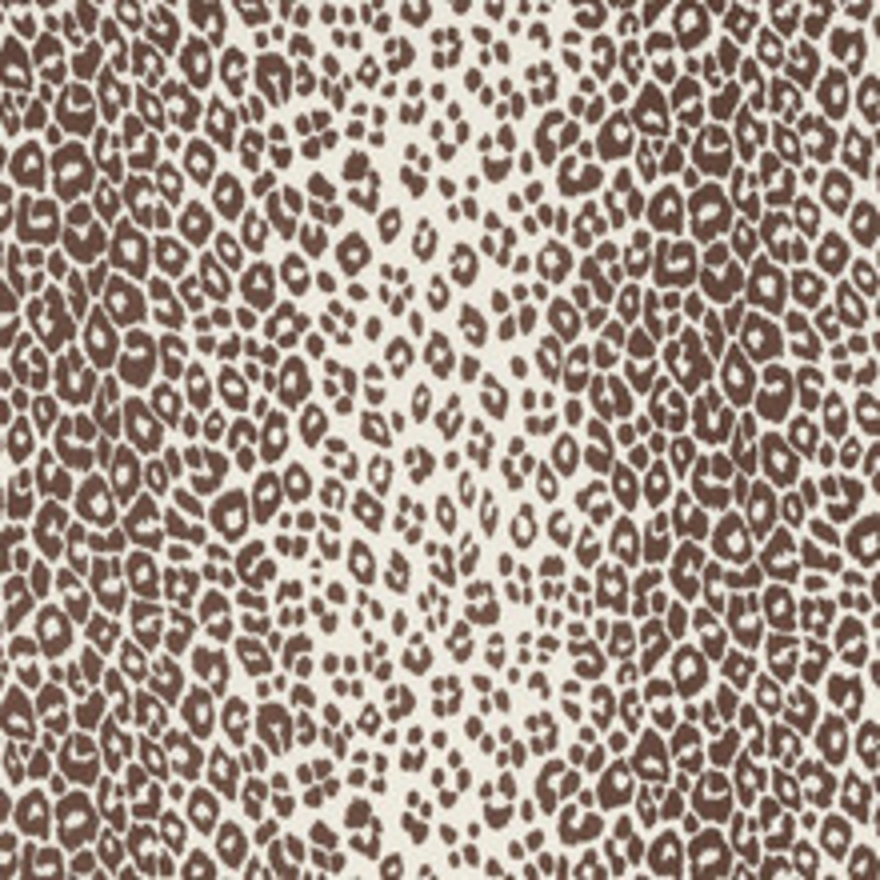 Schumacher Fabric Iconic Leopard Brown 176450