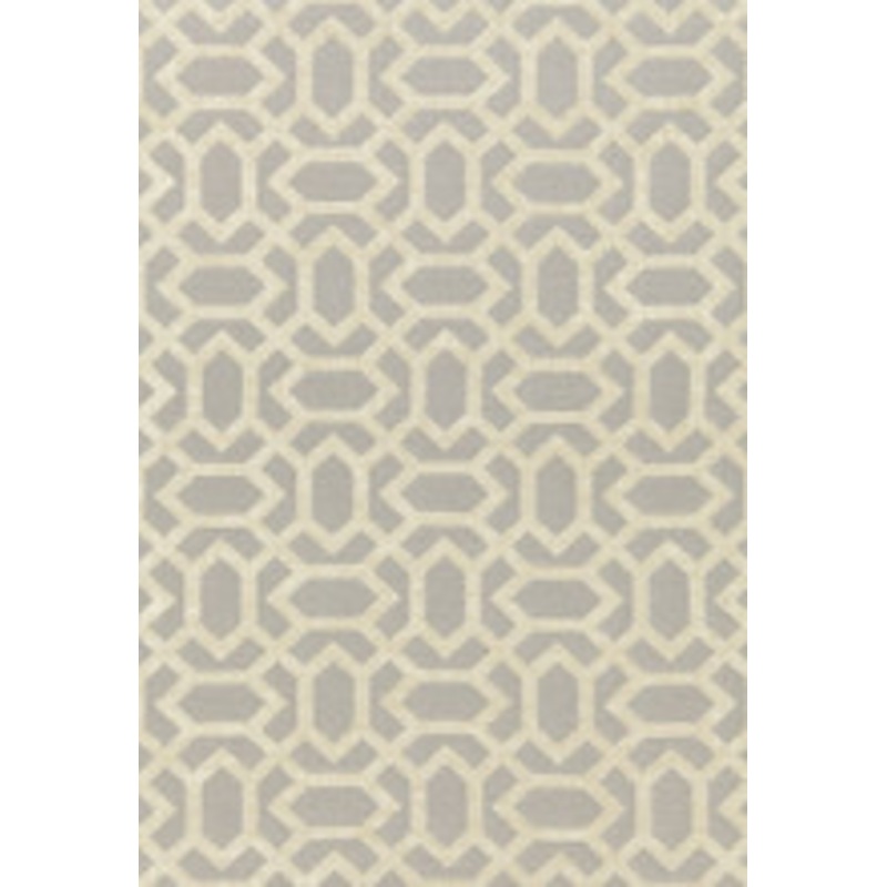 Schumacher Fabric San Remo Fret Dove Grey 66060