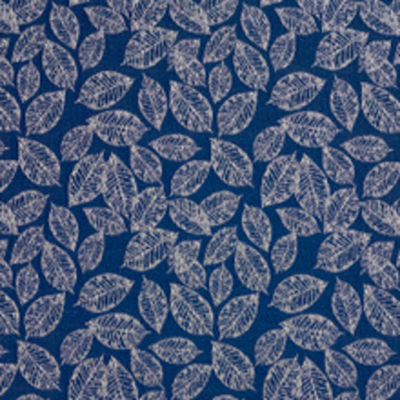 Charlotte Fabric 2618 Wedgewood/Leaf