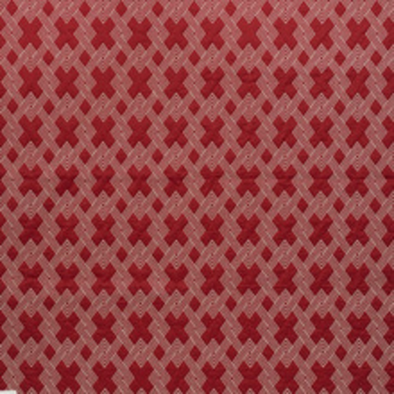Schumacher Fabric Hix Red 70141