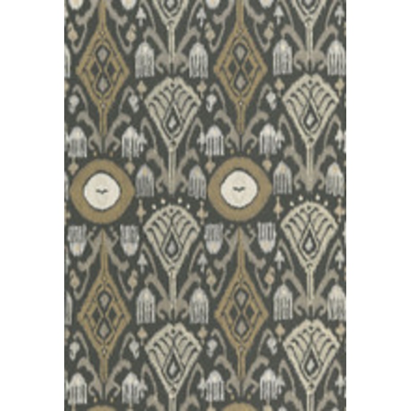 Schumacher Fabric Turkestan Embroidery Charcoal 67871