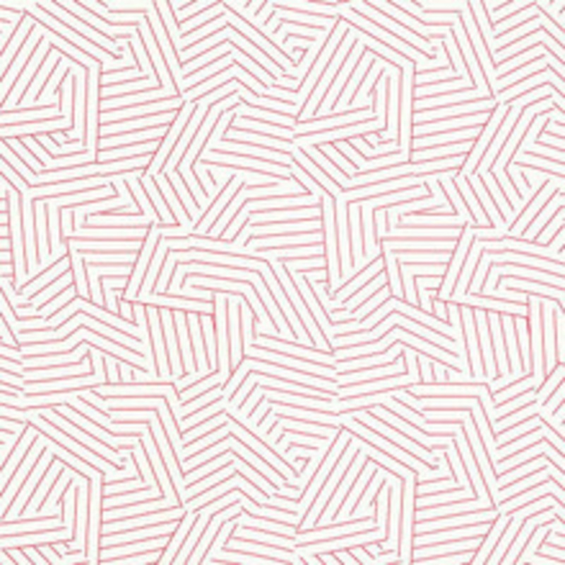 Schumacher Fabric Deconstructed Stripe Red 176051