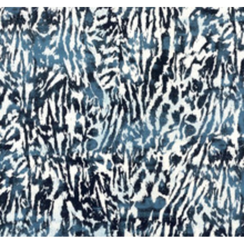 Schumacher Fabric Feline Indigo 175995