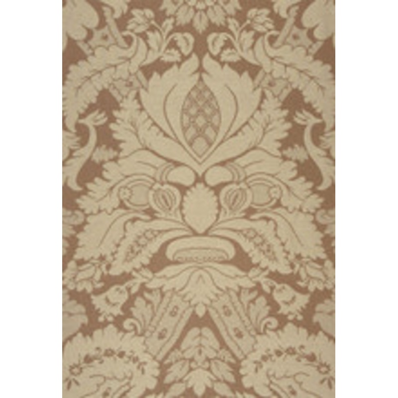 Schumacher Fabric Fitzroy Linen Damask Camel 63592