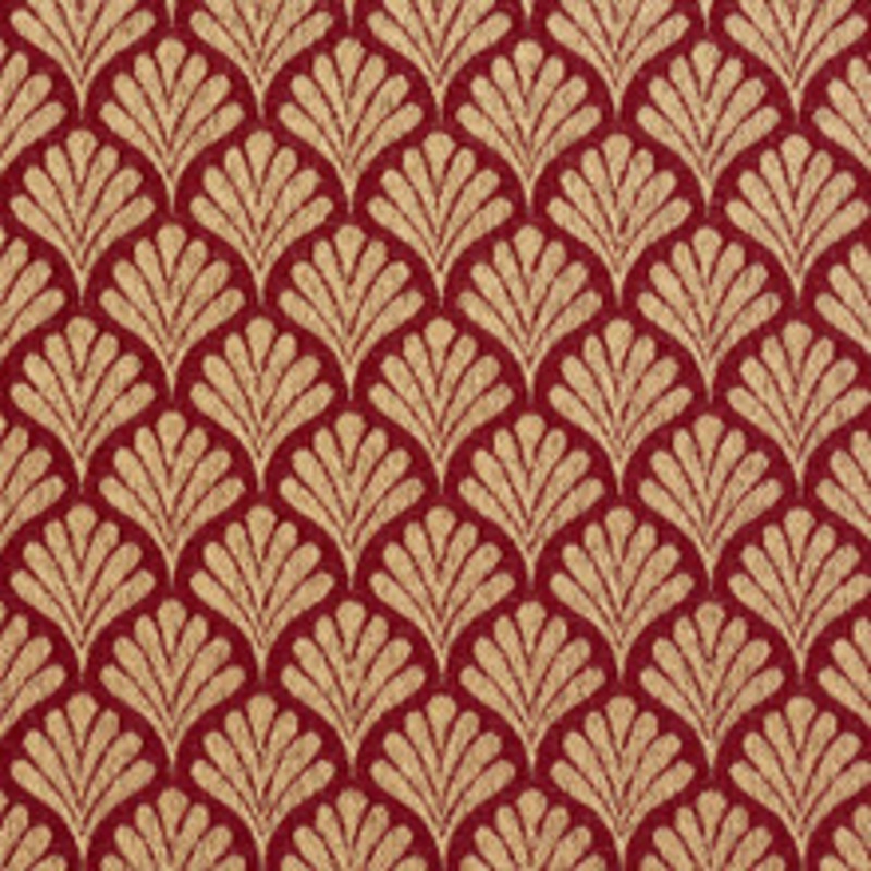 Charlotte Fabric 2661 Crimson/Fan