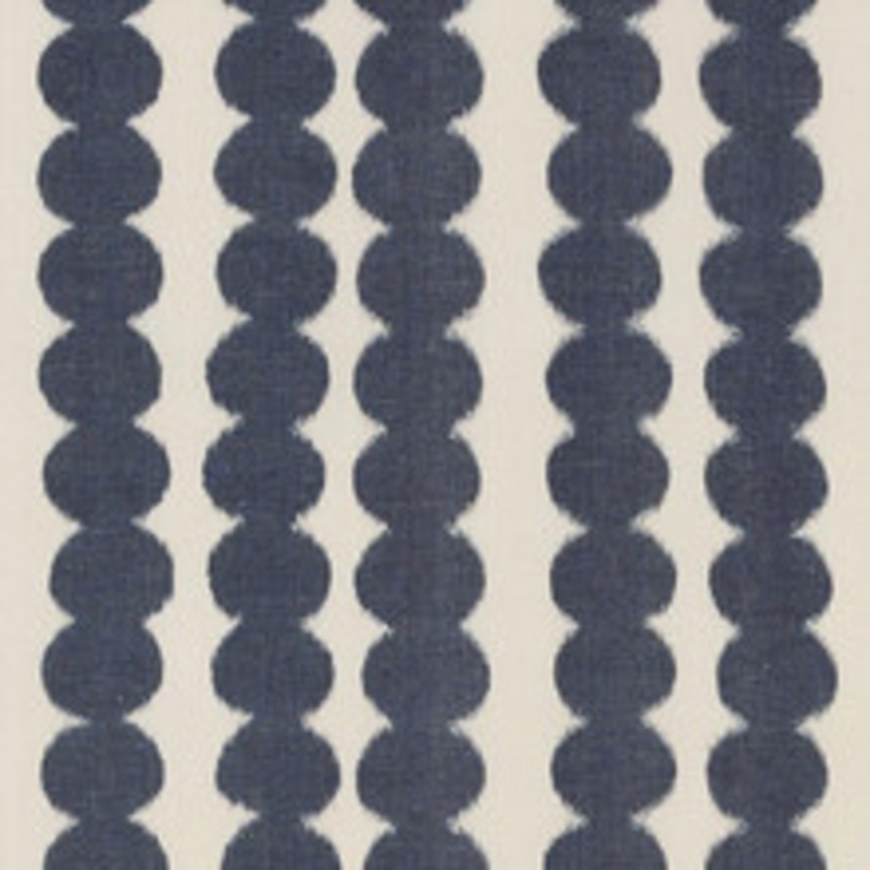 Schumacher Fabric Full Circle Navy 176251