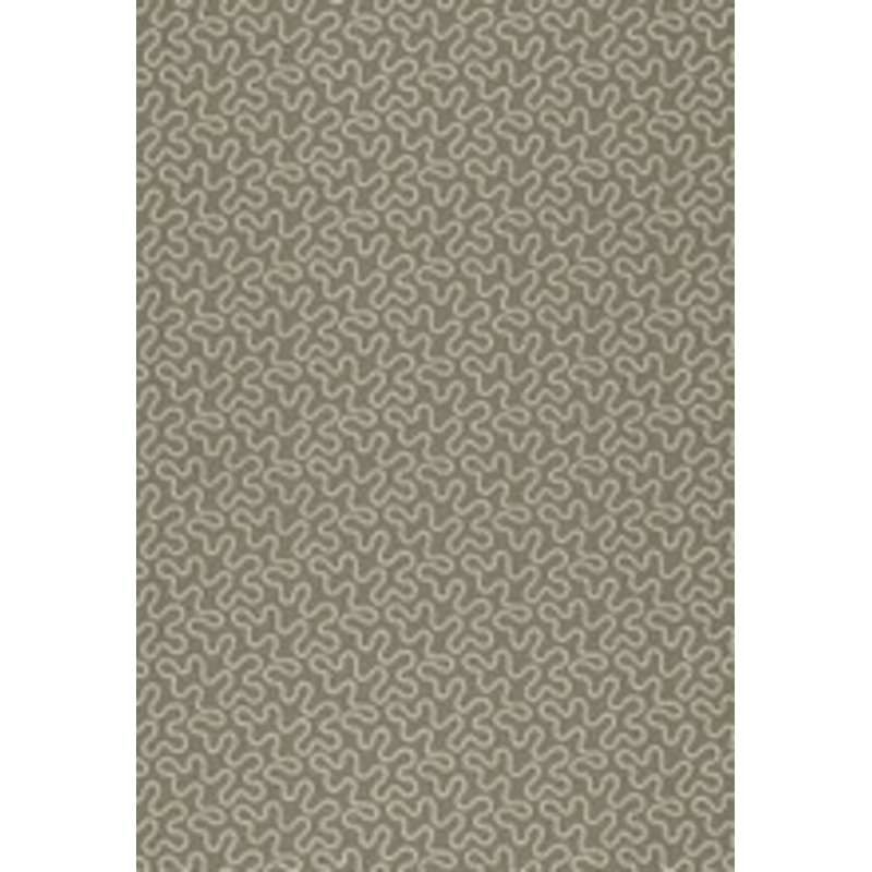 Schumacher Fabric Meander Embroidery Peat 67602