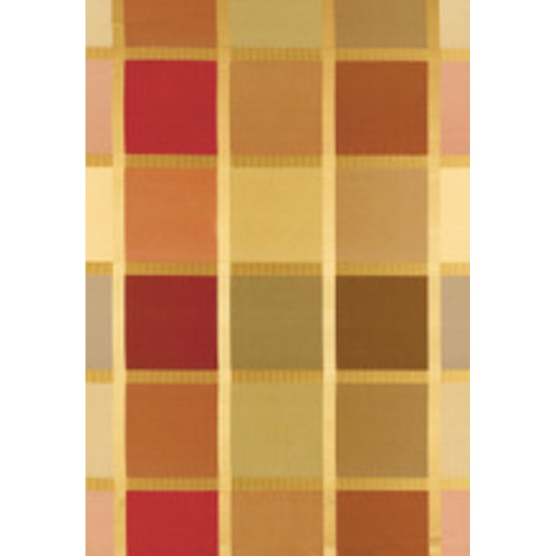 Schumacher Fabric Navsari Silk Plaid Currant 62852