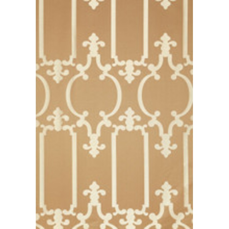 Schumacher Fabric Ornamental Silk Taupe 55862