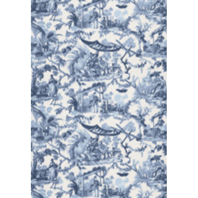 Schumacher Fabric Pavillon Chinois Lapis 175101