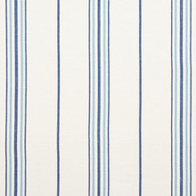Schumacher Fabric Scarset Stripe Blues 75260