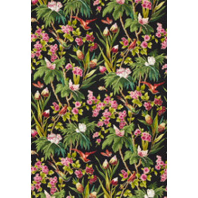 Schumacher Fabric Seychelles Noir 175700