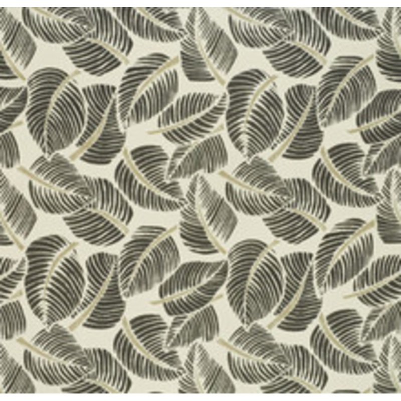 Schumacher Fabric Costa Rica Faded Black 176193