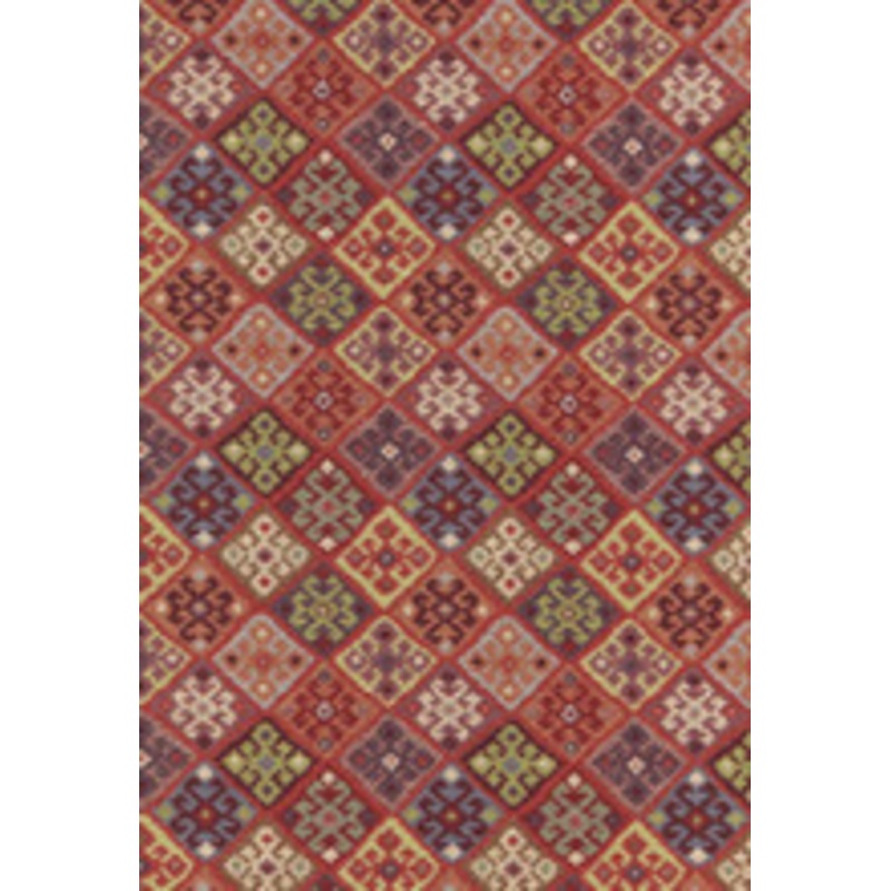 Schumacher Fabric Kilim Weave Carmine 67142