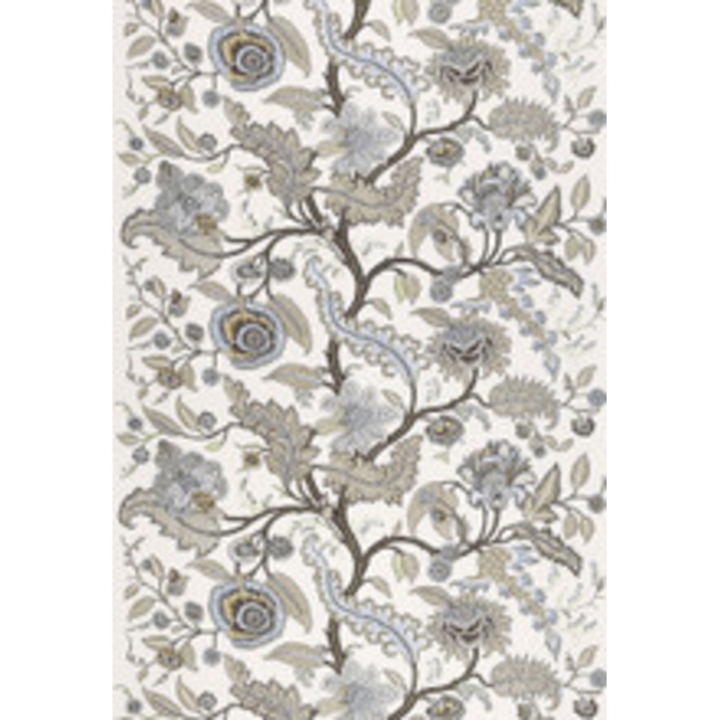 Schumacher Fabric Sinhala Linen Print Stone 174813