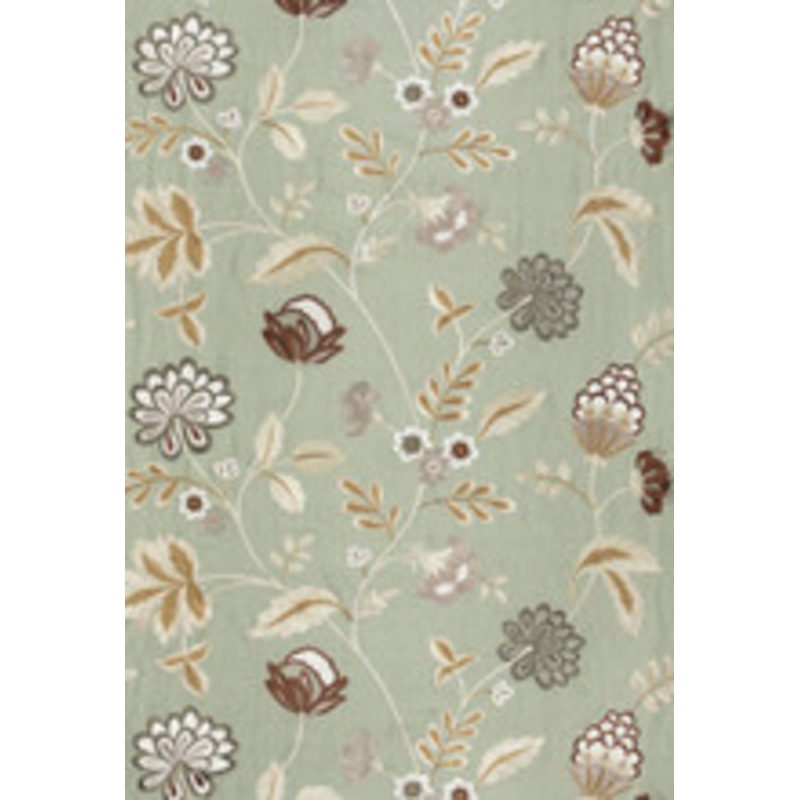 Schumacher Fabric Palampore Embroidery Mineral 64840
