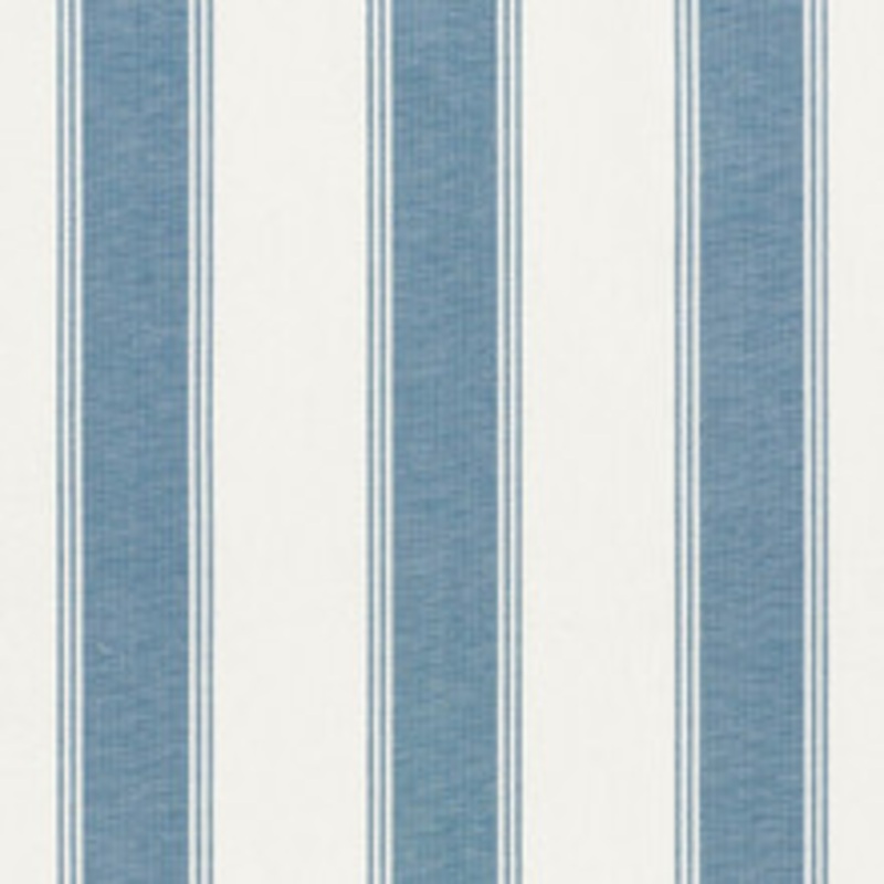 Schumacher Fabric Rafe Stripe Marine 75823