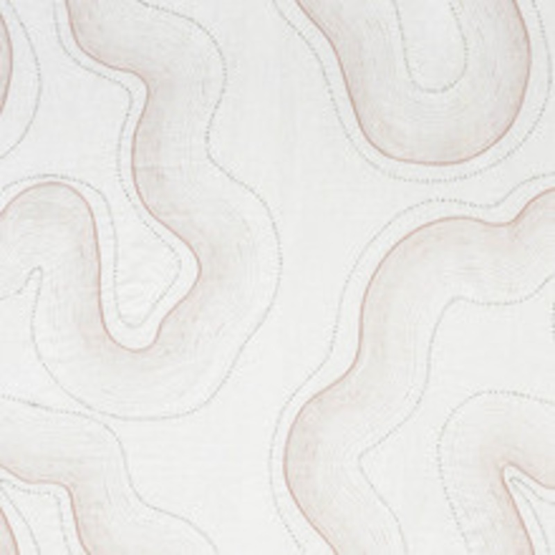 Schumacher Fabric Topo Sheer Blush 75900