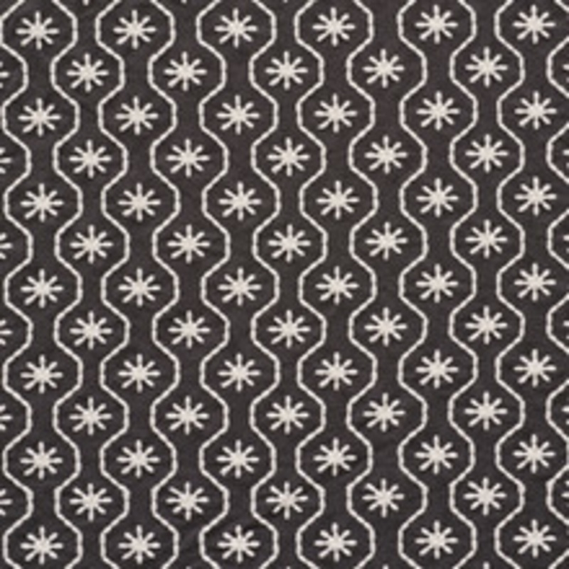 Schumacher Fabric Gigi Embroidery Graphite 73493