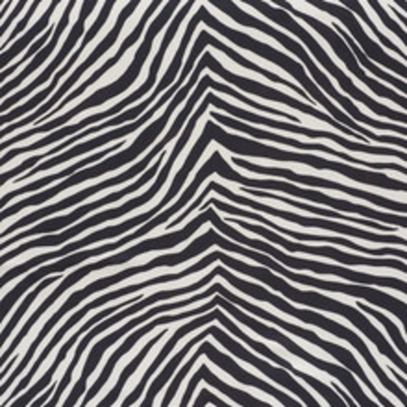 Schumacher Fabric Iconic Zebra Black 177443