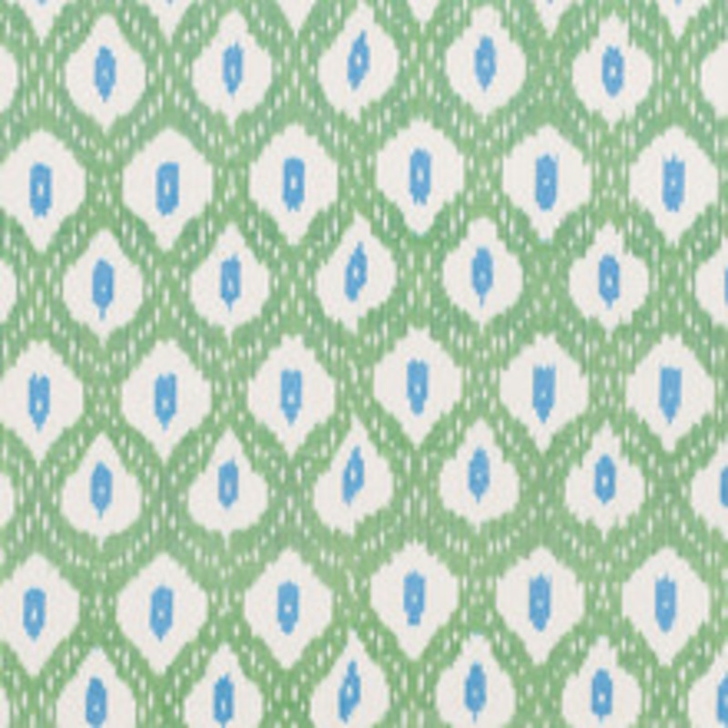 Schumacher Fabric Indio Ikat Green 178070