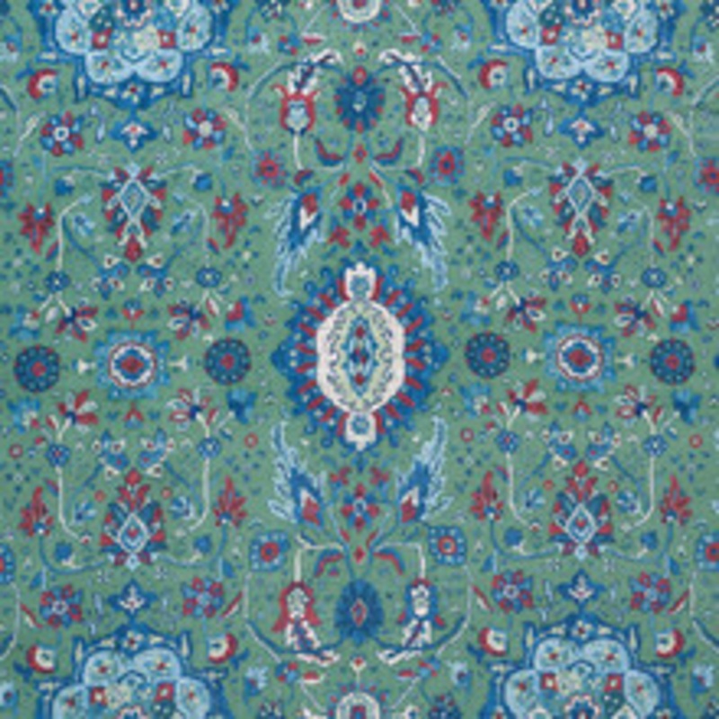 Schumacher Fabric Jahanara Carpet Jade 172793