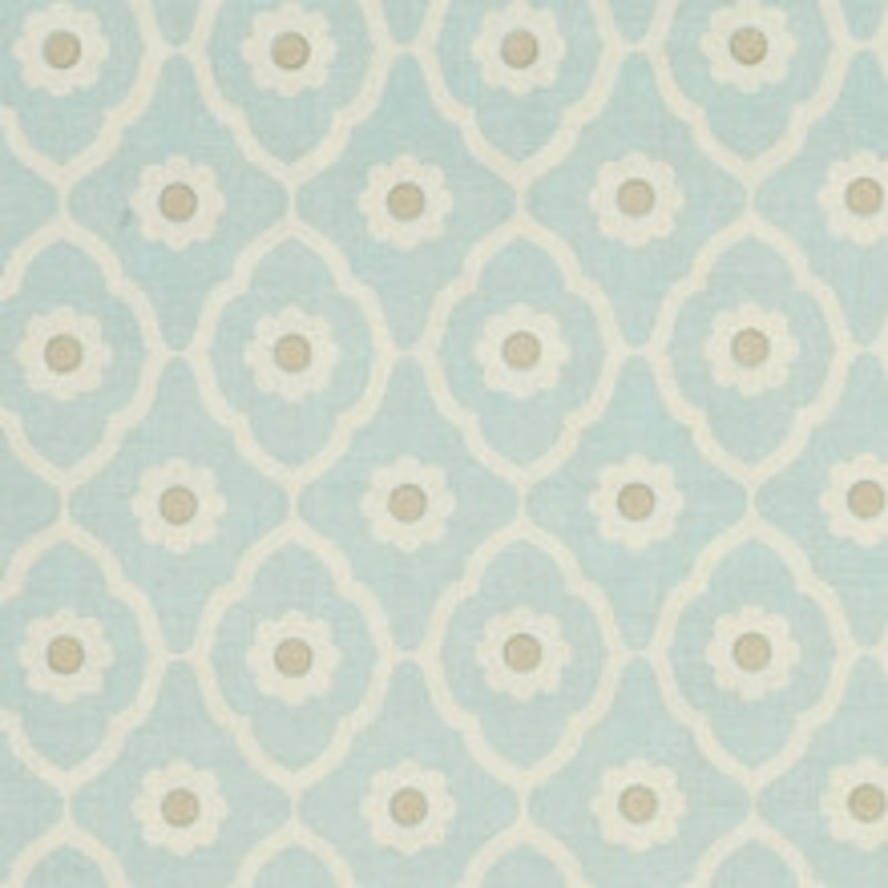 Schumacher Fabric Soundess Aqua SOUN003