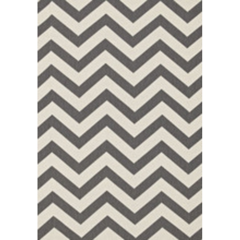Schumacher Fabric Antibes Chevron Oxford Grey 65922